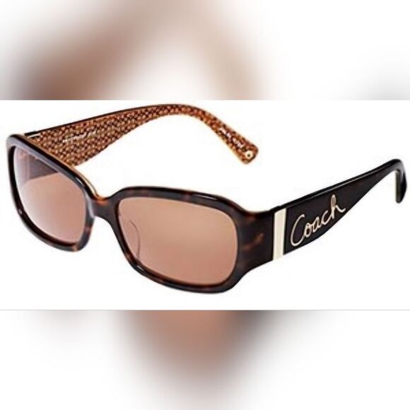 Coach Whitney Brown Tortoiseshell Sunglasses - Picture 1 of 10